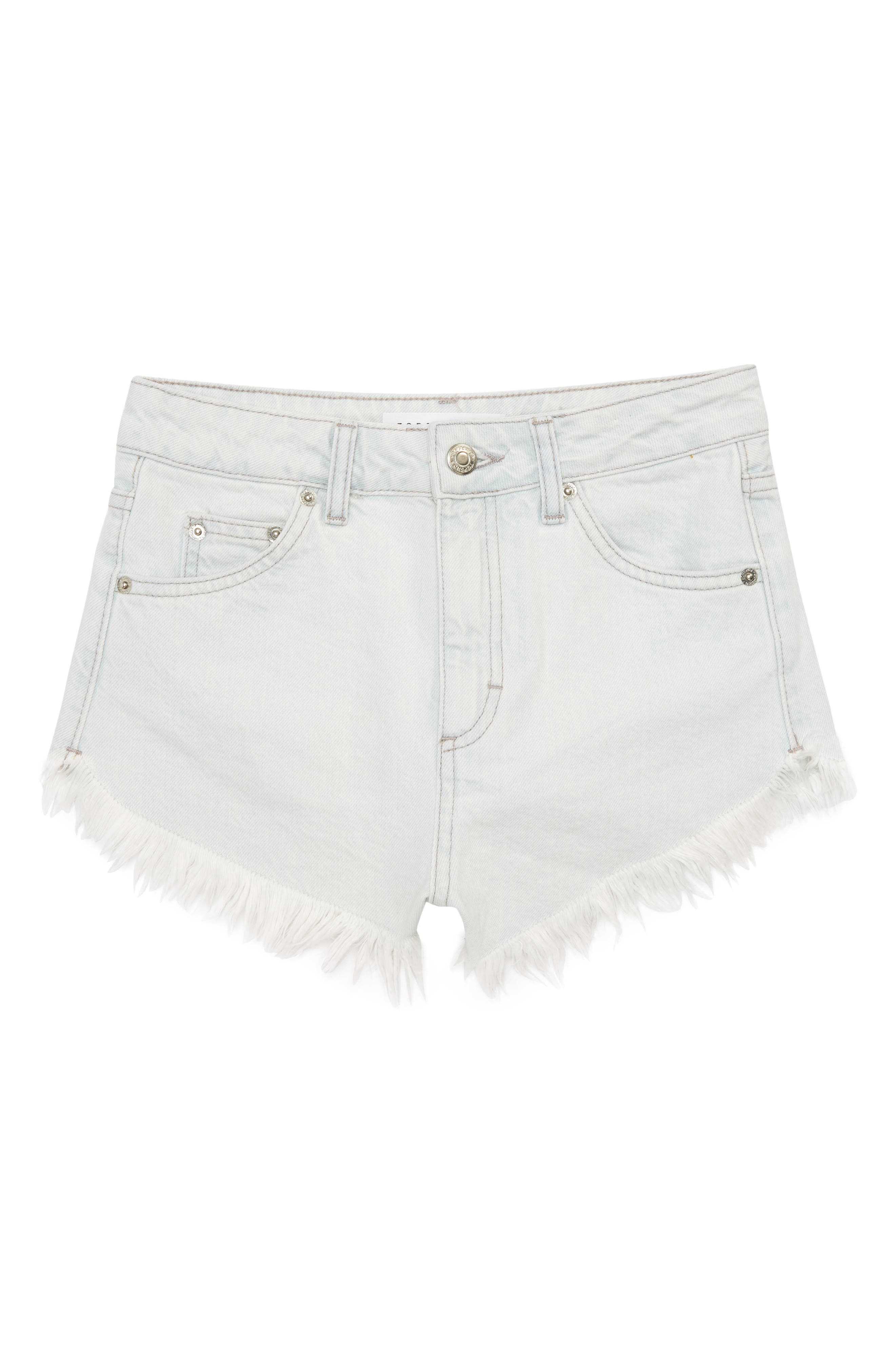 Topshop Kiri Cutoff Denim Shorts 