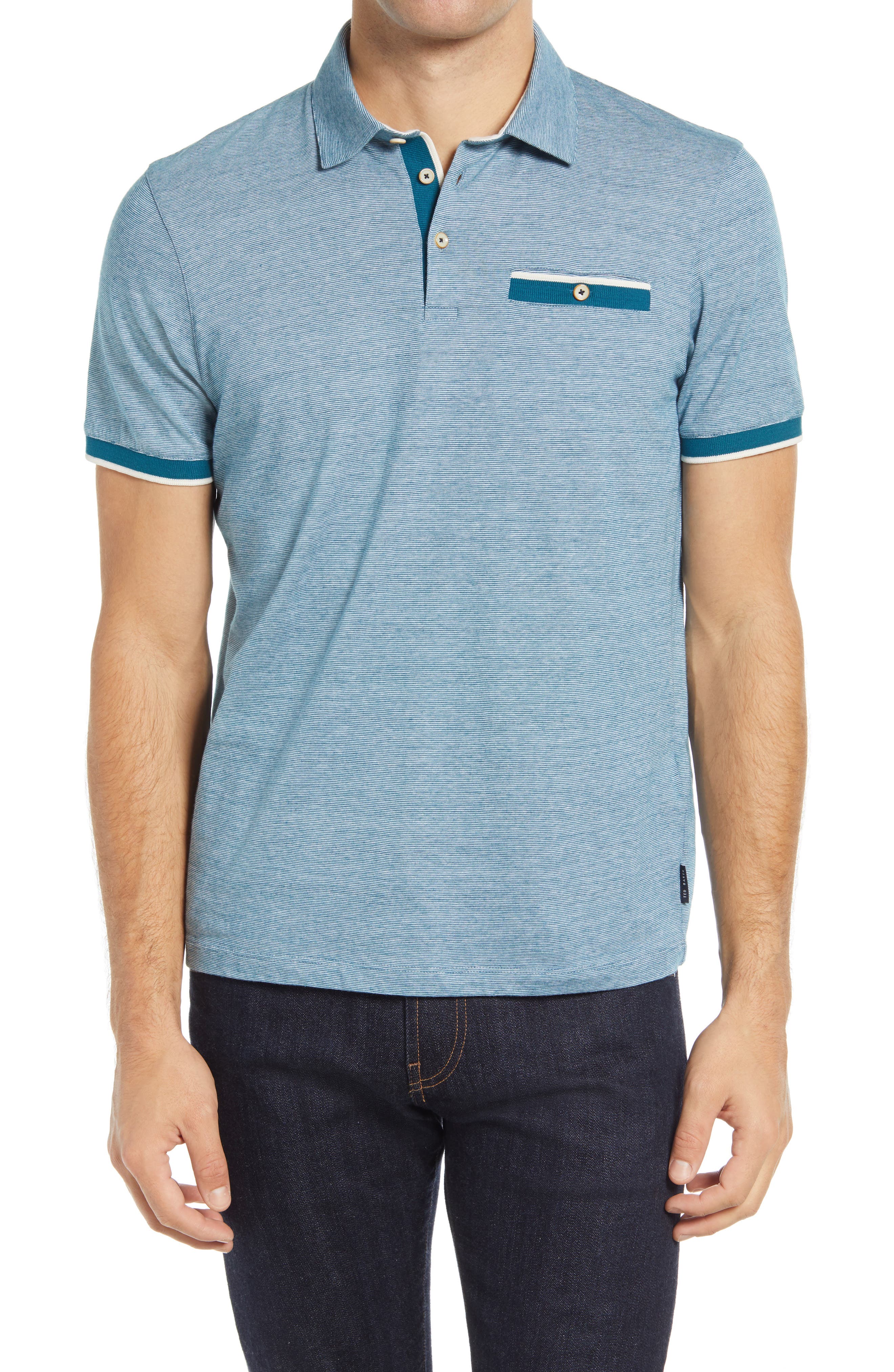 slim cotton polo shirt