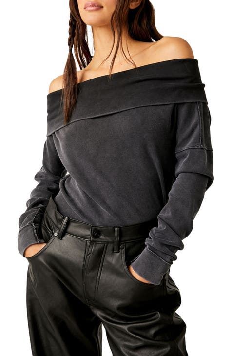 So Gone Off the Shoulder Long Sleeve Corset Top