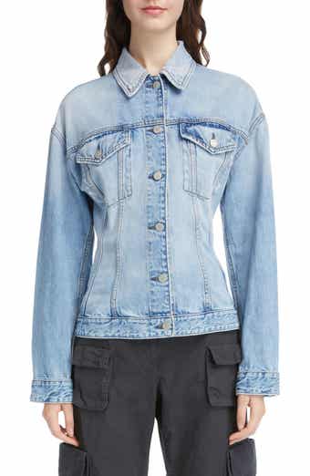 Acne studios distressed denim jacket on sale