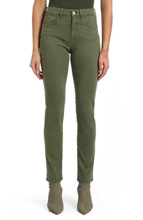 Mavi Jeans Kathleen High Waist Slim Boyfriend Forest Green Feather Blue at Nordstrom, X