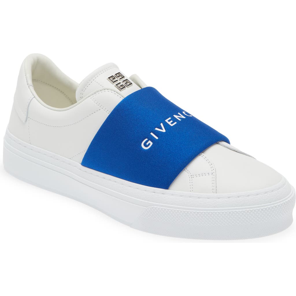 Givenchy City Sport Slip-on Sneaker In White/blue