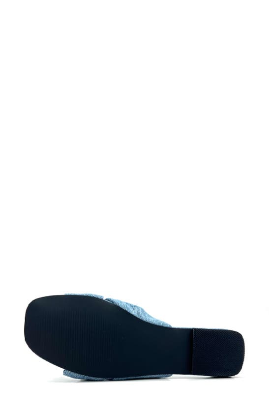 Yosi Samra Naya Knotted Sandal In Denim In Denim