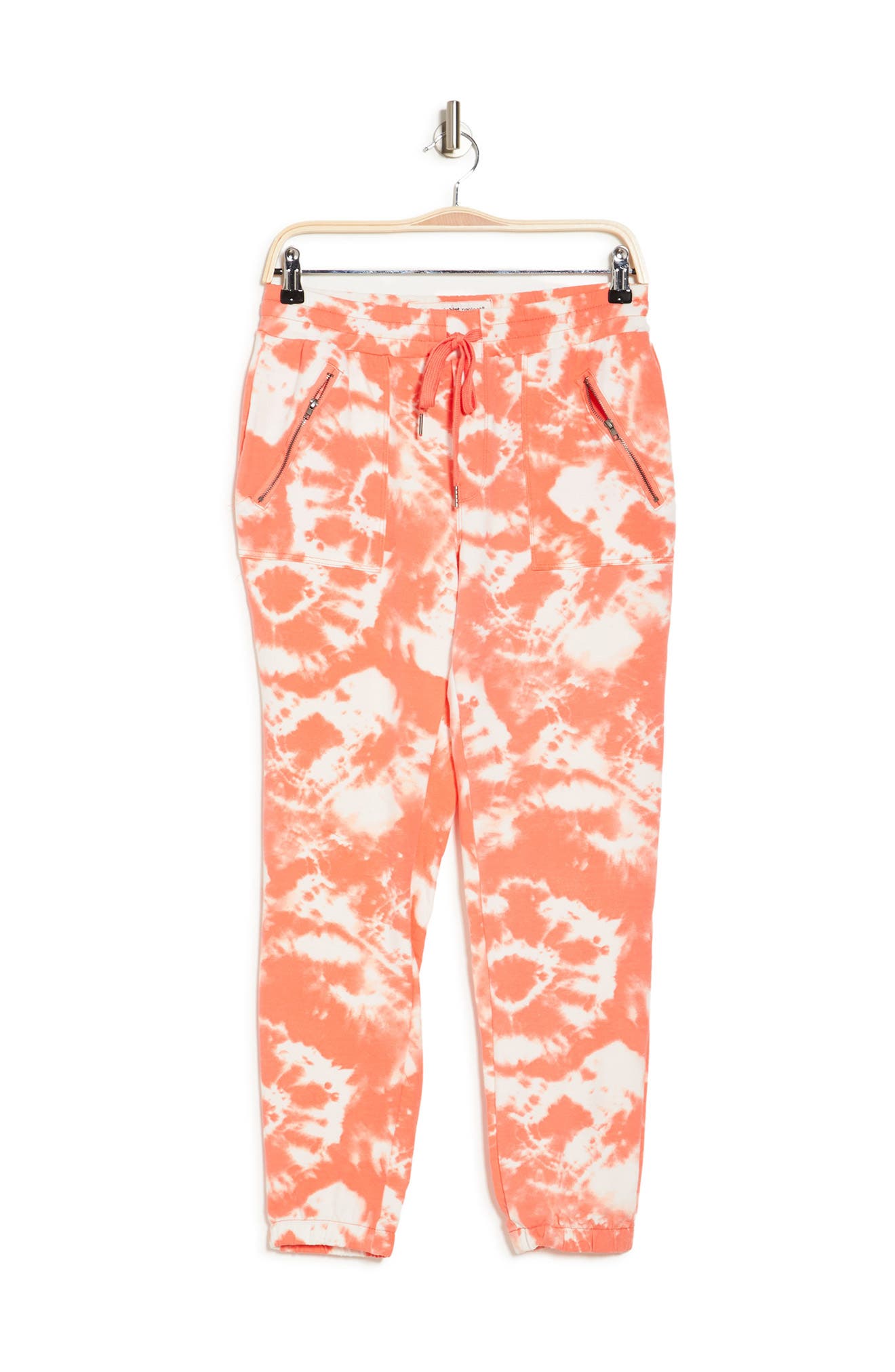 The Sweatshirt Project Zip Pocket Drawstring Joggers In Coral Power