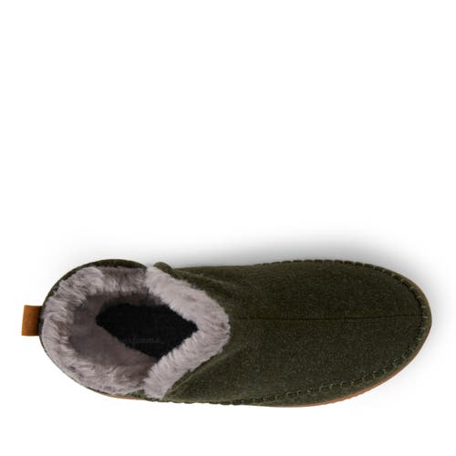 Shop Dearfoams Brixen Bootie Slipper In Loden