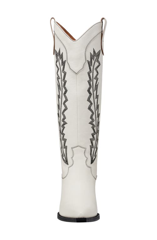 Marc Fisher Ltd Roselle Western Boot In Ivory