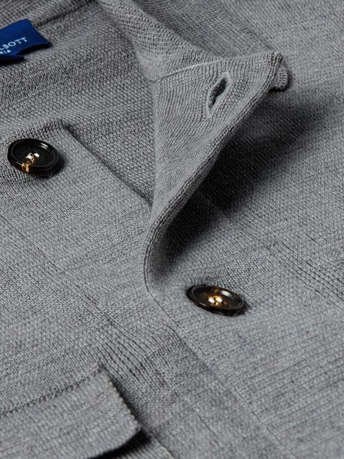 Robert Talbott Landon Sweater Jacket In Light Gray