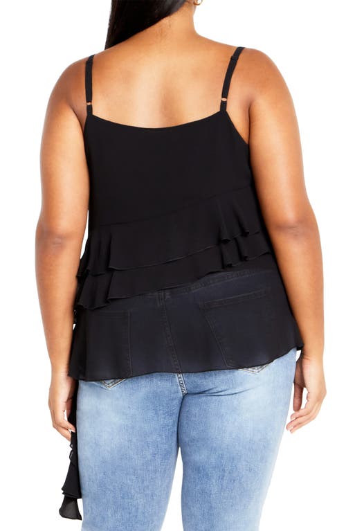 City Chic Lovers Lane Camisole In Black