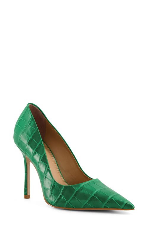 Dune London Bento Pointed Toe Pump Green at Nordstrom,