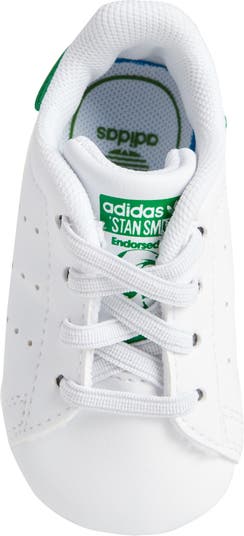 adidas Originals STAN SMITH CRIB UNISEX - Chaussons pour bébé - white/blanc  