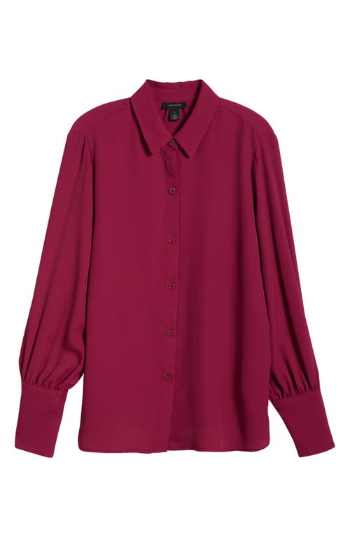 Shop Halogenr Halogen(r) Long Sleeve Button-up Shirt In Raspberry Purple