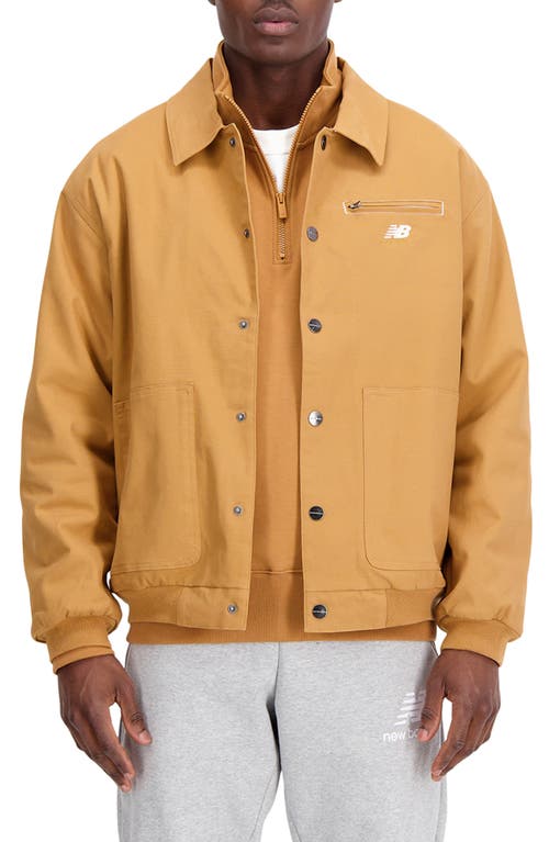 New Balance Athletics Polar Fleece Lined Work Jacket in Tobacco at Nordstrom, Size Small