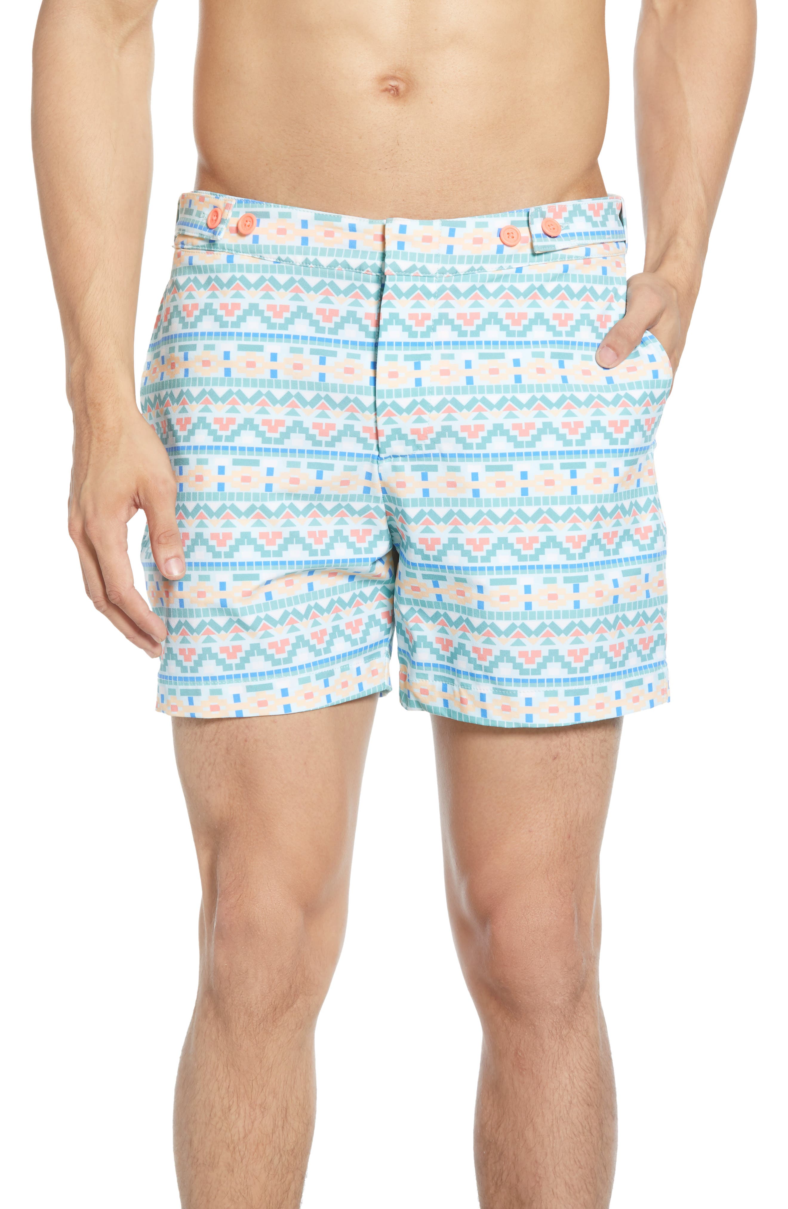 modern swim trunks