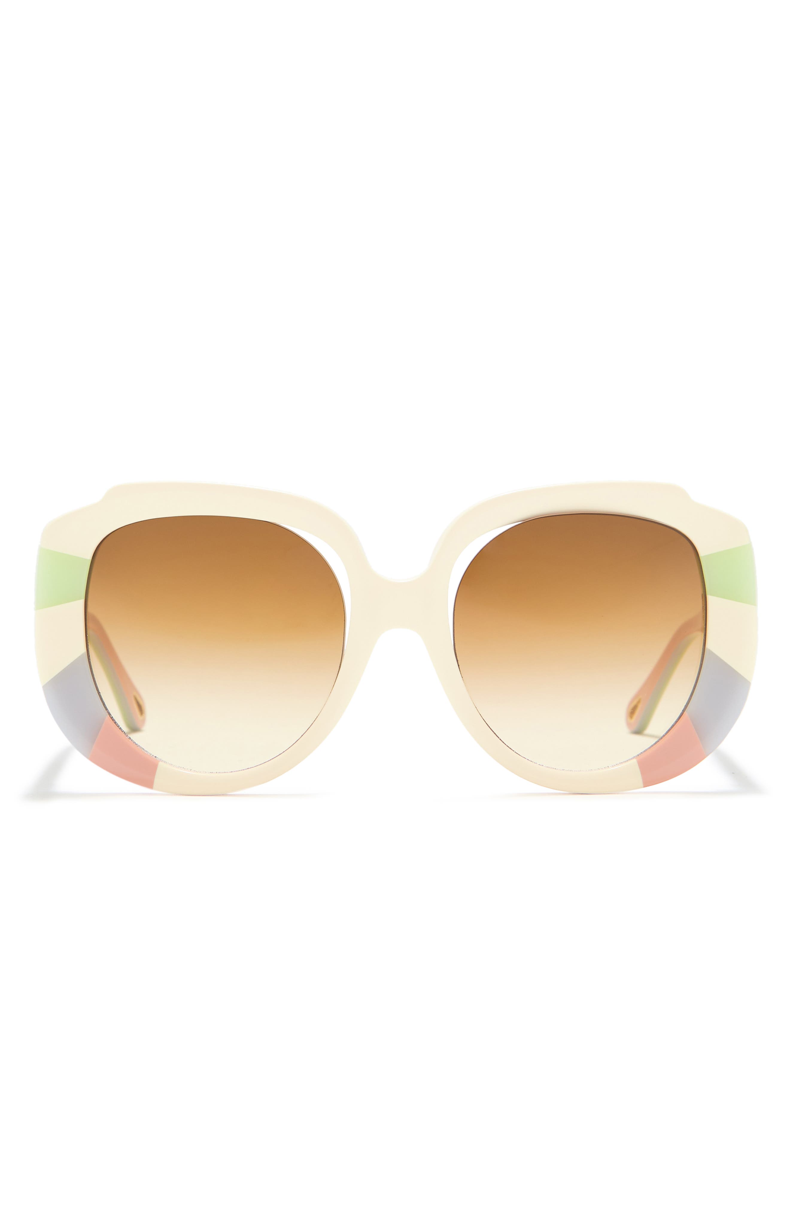 chloe pastel rainbow sunglasses