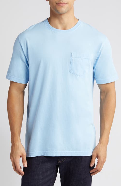 Lava Wash Organic Cotton Pocket T-Shirt in Cottage Blue