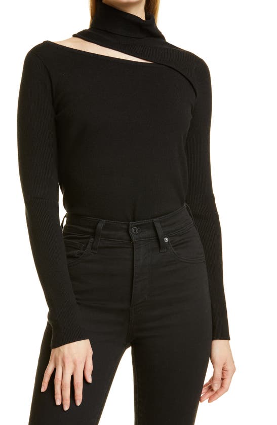 L AGENCE EVERLEE CUTOUT SWEATER