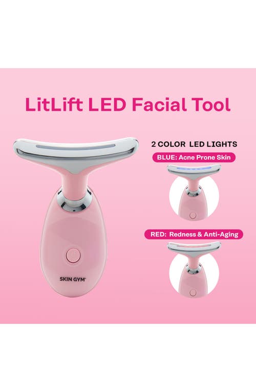 Skin Gym Litlift Facial Led Tool In Pink