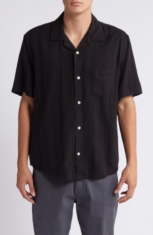 Corridor Striped Seersucker Short Sleeve Button-Up Camp Shirt at Nordstrom,