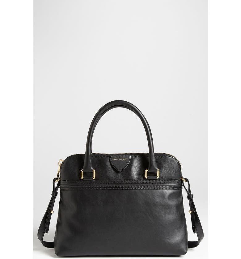 MARC JACOBS 'Raleigh Preston' Leather Satchel, Main, color, Black