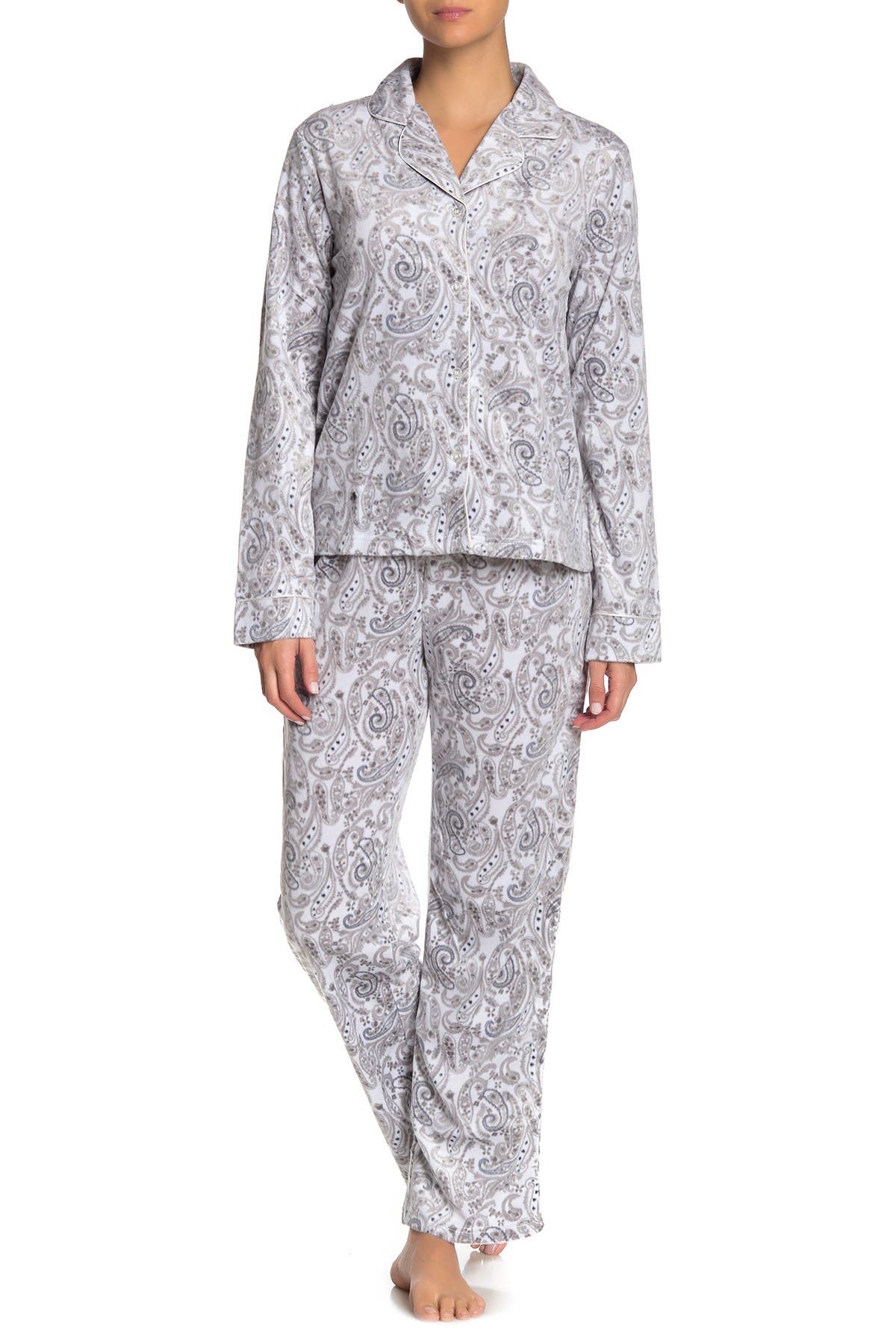 Tahari | Essentially Yours Fleece 2-Piece Pajama Set | Nordstrom Rack