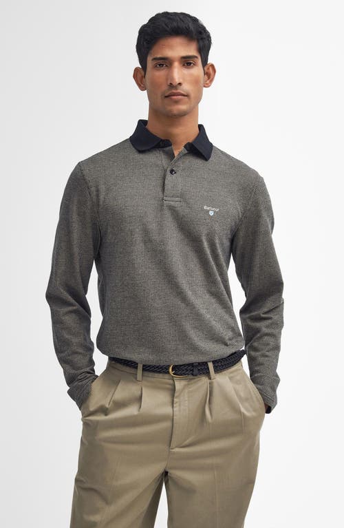 Shop Barbour Walkford Long Sleeve Polo In Black