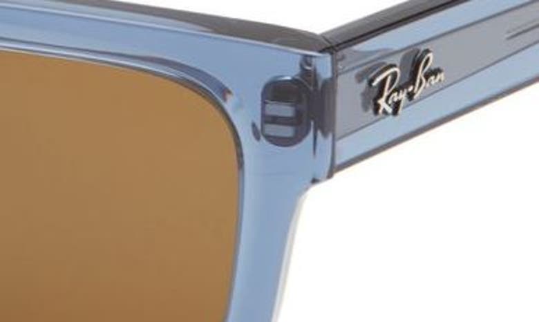 Shop Ray Ban Ray-ban Warren 54mm Rectangular Sunglasses In Transparent