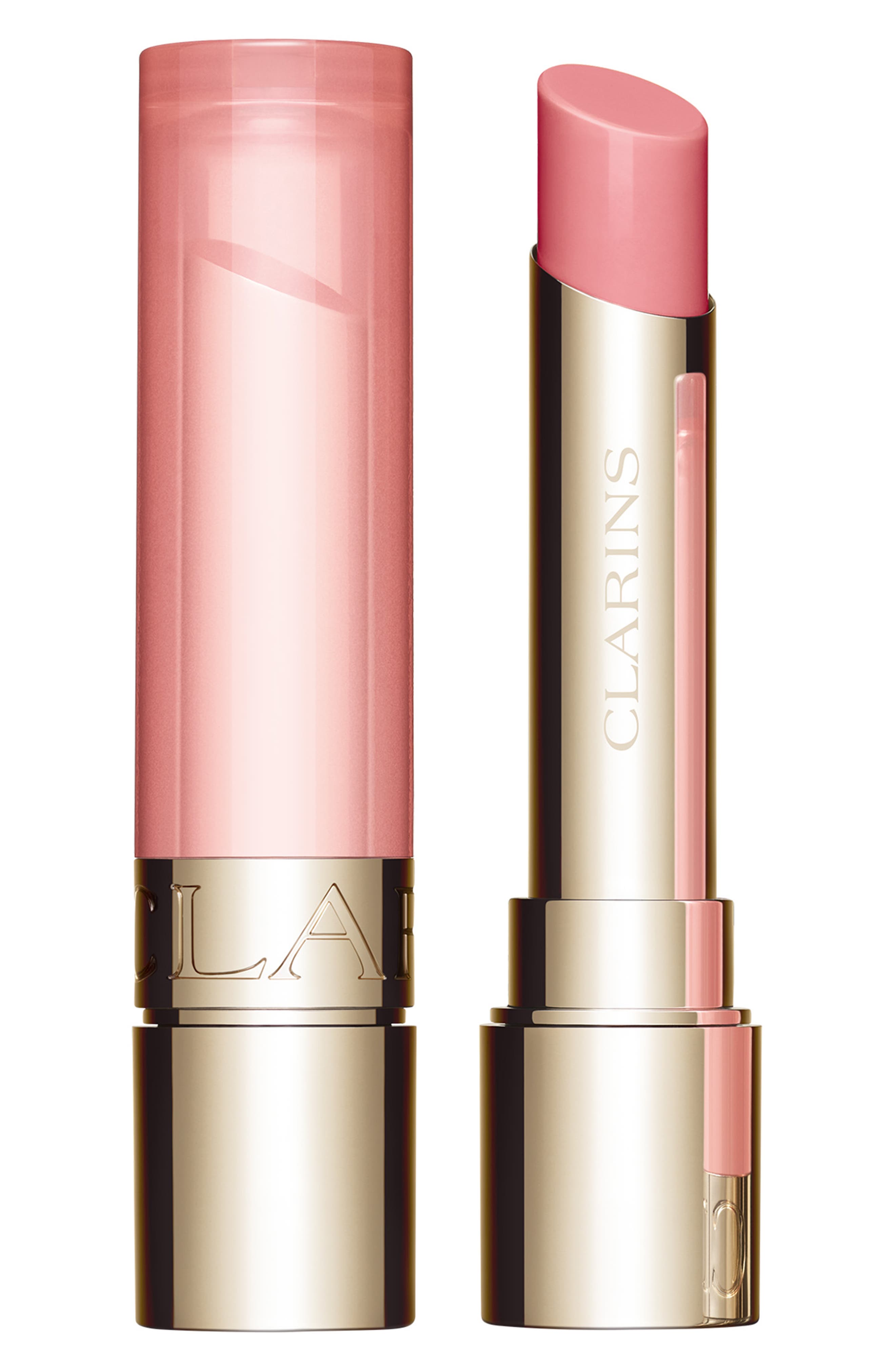 Clarins Hydrating Peptide & Plumping Lip Oil Balm in Pale Pink 