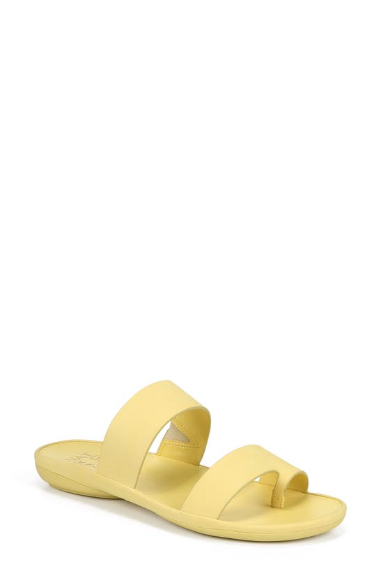 Naturalizer Genn Drift Slide Sandal In Iced Lemon Leather | ModeSens