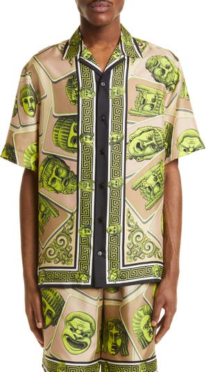Gucci Silk Hawaiian Dream Short Sleeve Shirt Size Medium EU 50, Made in  Italy