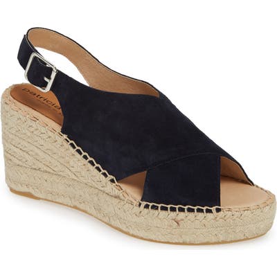 Patricia Green Madeline Espadrille Wedge Sandal, Blue