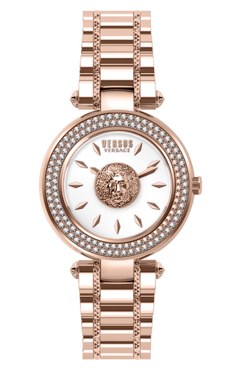 Doorlaatbaarheid Dekking Glad VERSUS Versace Versace Crystal Rose Gold IP Bracelet Watch, 36mm |  Nordstromrack