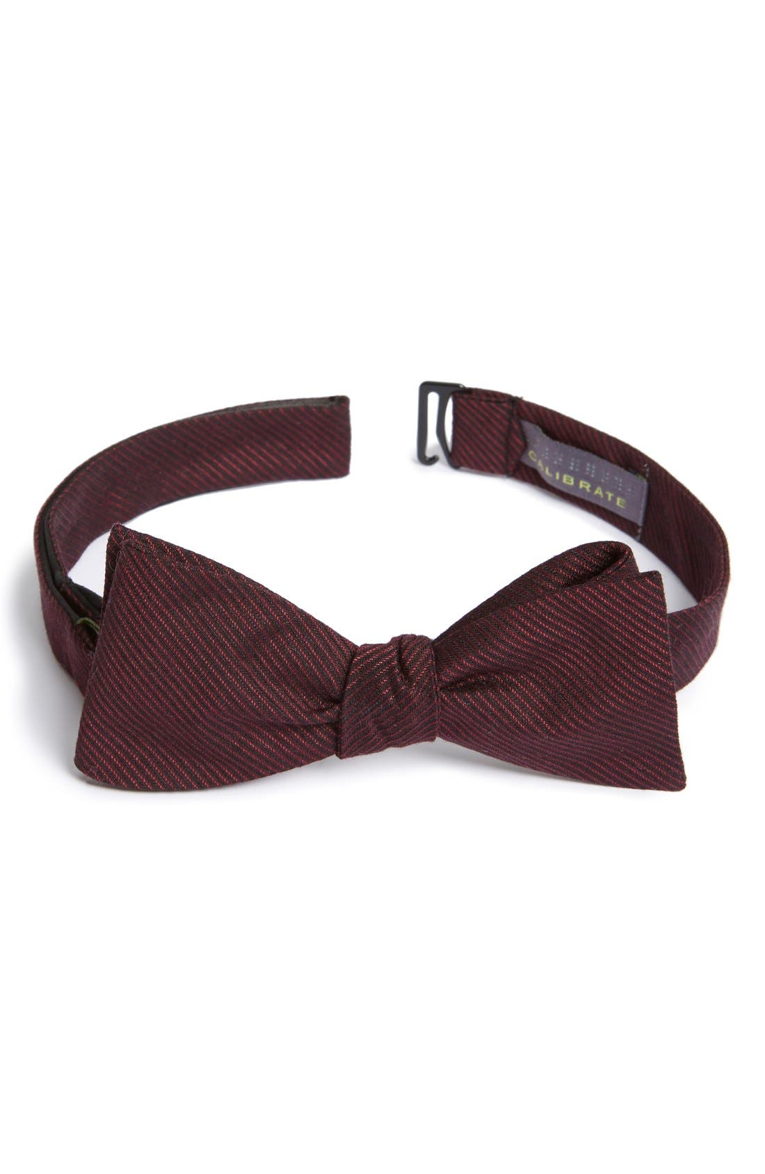 Calibrate 'Oxblood Midnight' Silk Blend Bow Tie Nordstrom