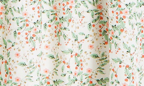 Shop Max Studio Floral Flutter Sleeve Maxi Dress In Cream