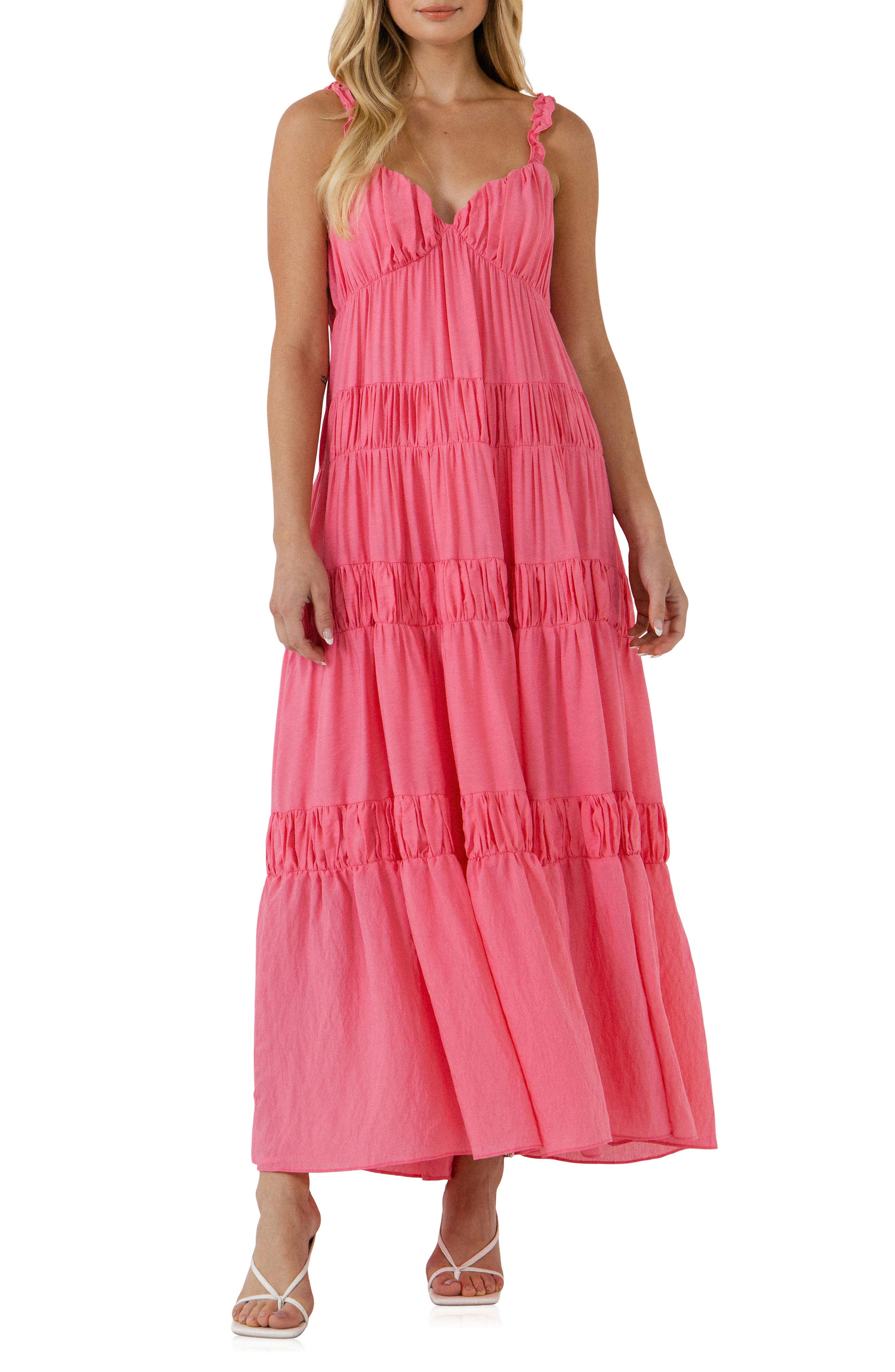 nordstrom tiered maxi dress