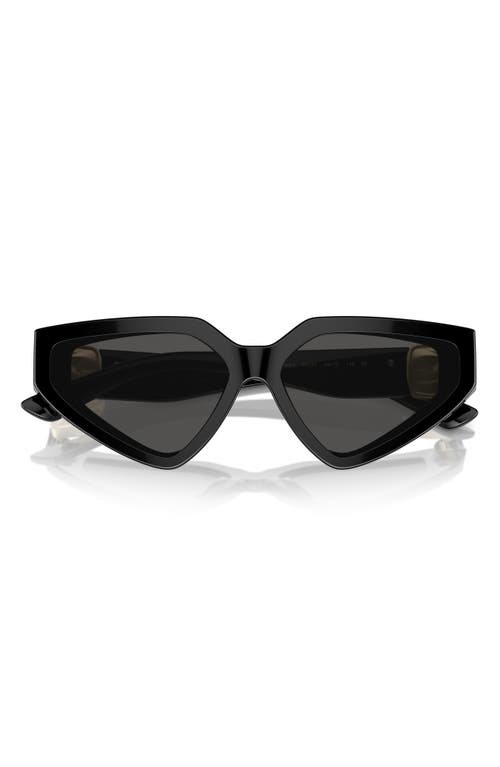 Shop Dolce & Gabbana Dolce&gabbana 59mm Butterfly Sunglasses In Black