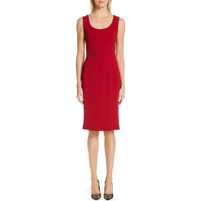 Dolce & gabbana Cady Pencil Dress, US / 48 IT - Burgundy