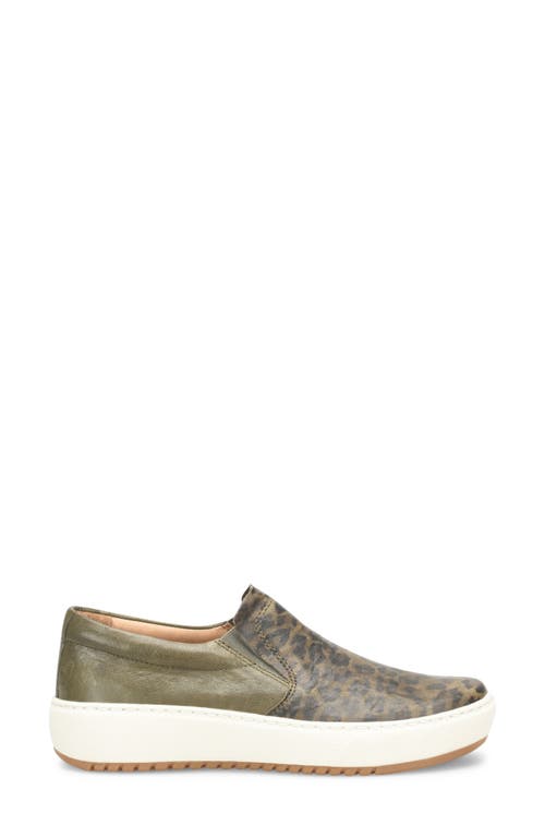 Shop Söfft Watney Platform Slip-on Sneaker In Olive/army Green