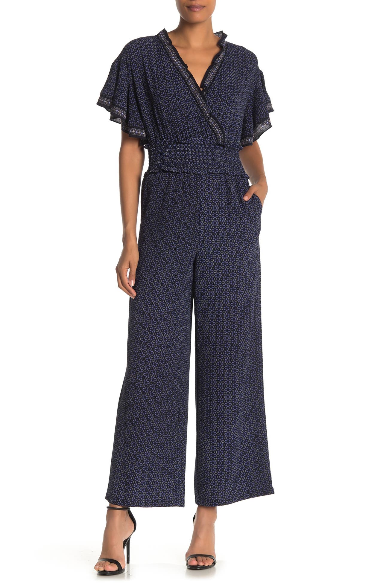 Max Studio | Ruffle Smocked Waist Jumpsuit | Nordstrom Rack