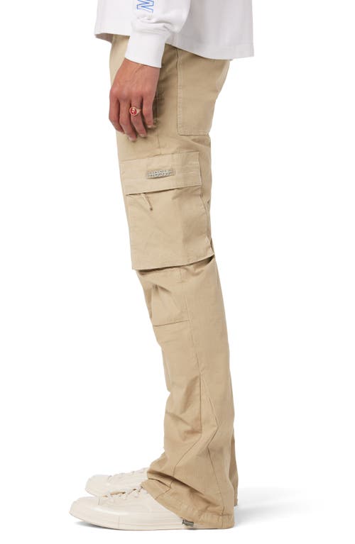 Shop Hudson Jeans Walker Kick Flare Ripstop Cargo Jeans In Ripstop Khaki