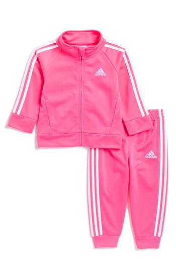 Adidas Originals Adidas Core Classic Tricot Track Jacket & Pants Set In Pulse Magenta