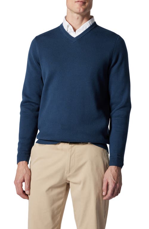 Rodd & Gunn Kelvin Grove Solid Supima Cotton V-Neck Sweater at Nordstrom,