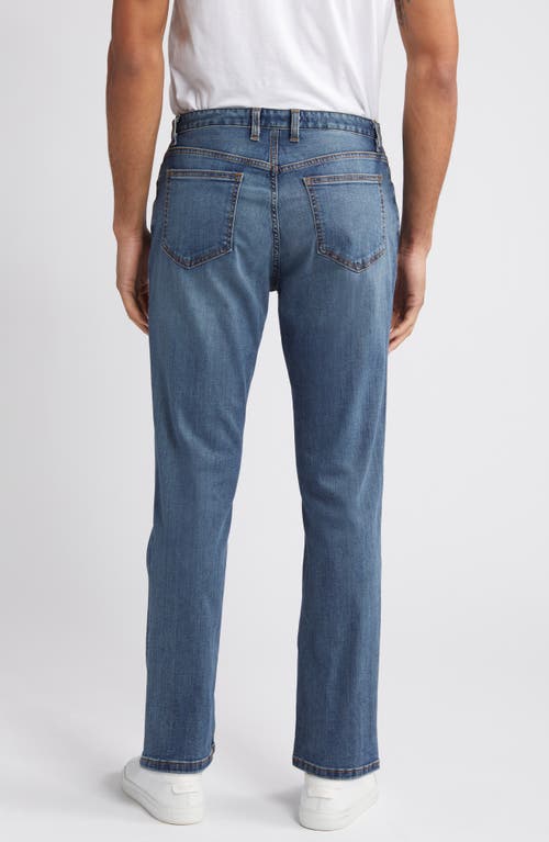 Johnston & Murphy Straight Leg Jeans In Light Wash