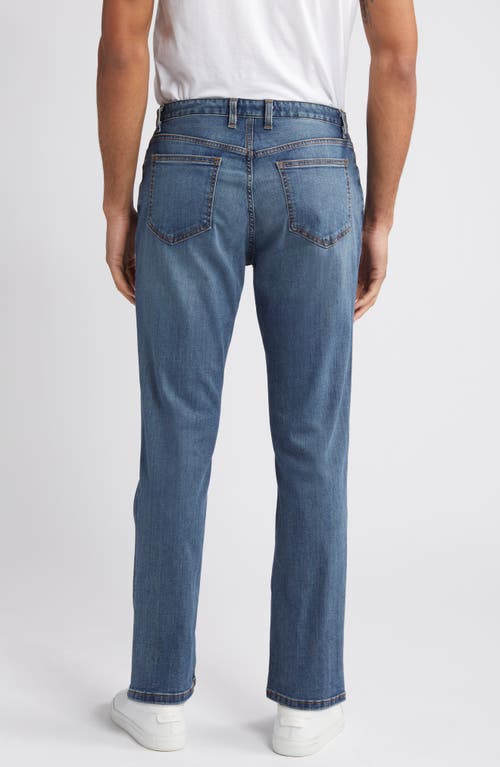 Shop Johnston & Murphy Straight Leg Jeans In Light Wash