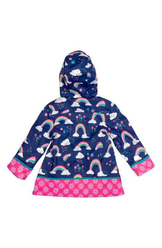 Shop Stephen Joseph Print Raincoat & Umbrella Set In Rainbow