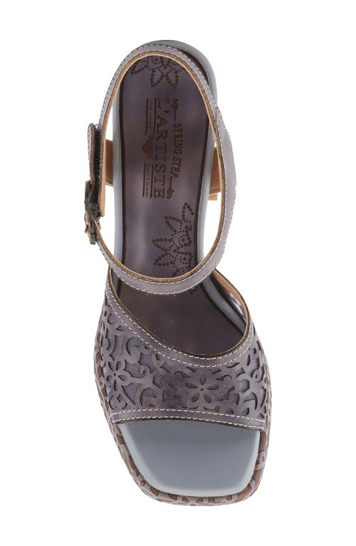 Shop L'artiste By Spring Step Savychic Square Toe Sandal In Grey