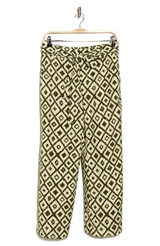 Industry Republic Clothing Diamond Print Wide Leg Pants In Sketched Mixed Diamond