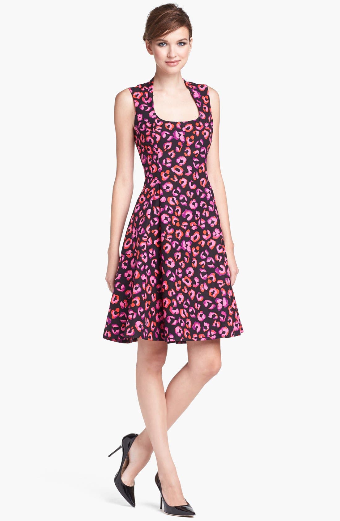 kate spade new york 'kimi' cotton & silk aline dress Nordstrom