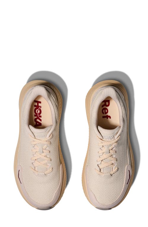 Shop Hoka X Reformation Mach 6 Ls Sneaker In Eggnog/shortbread