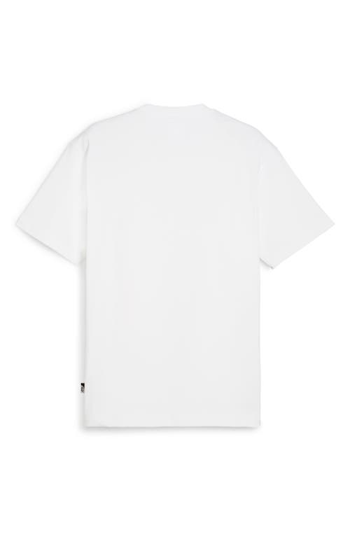 Shop Puma Basketball Nostalgia Graphic T-shirt In  White