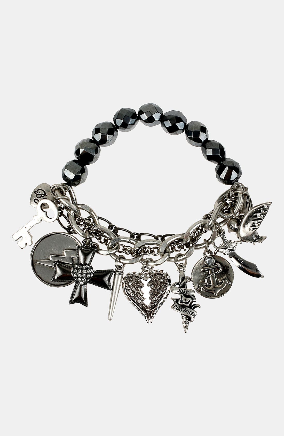 Betsey Johnson 'Black Label' Stretch Charm Bracelet | Nordstrom